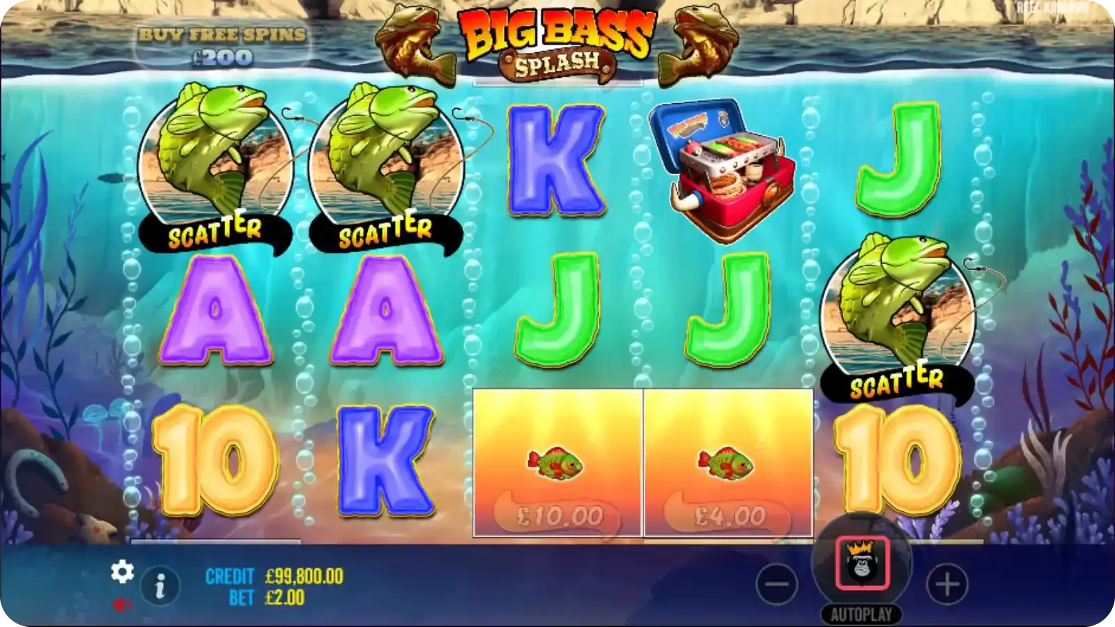 Free Spins in slot Big Bass Splash
